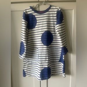 Mini Boden Long sleeve dress with front pockets size 6-7